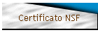 Certificato NSF